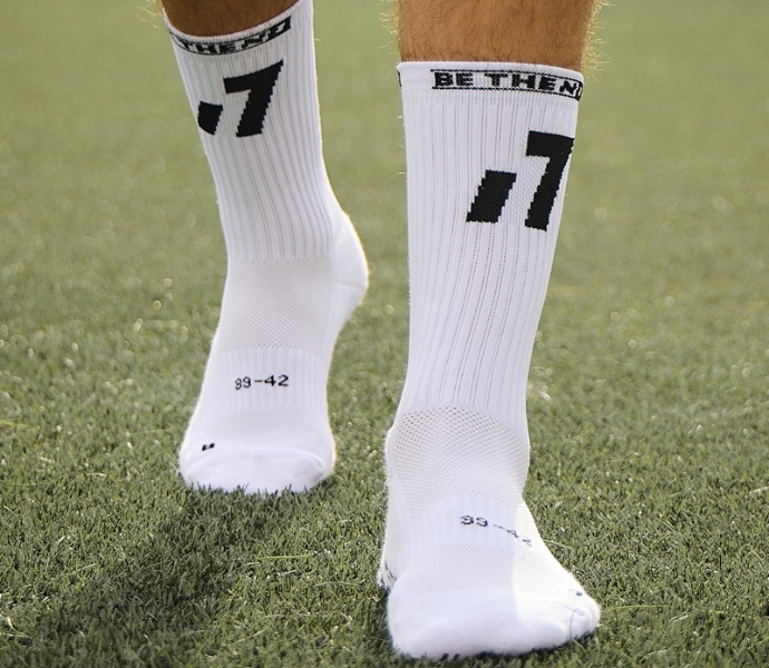 N1 Grip Socks White